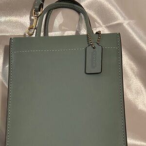 Coach 2022 Special Collection Mini Cashin Glovetanned Leather Tote Bag NWT $250